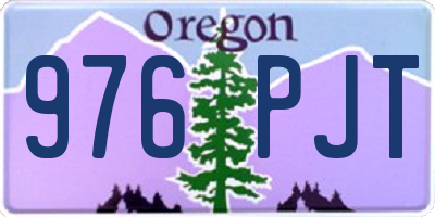 OR license plate 976PJT