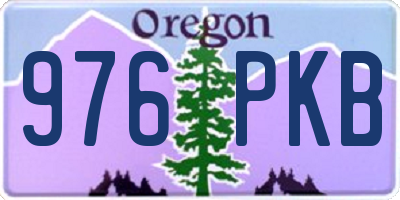 OR license plate 976PKB