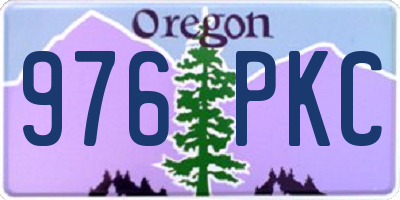 OR license plate 976PKC