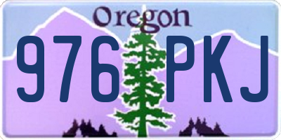 OR license plate 976PKJ