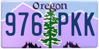 OR license plate 976PKK
