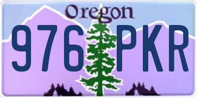 OR license plate 976PKR