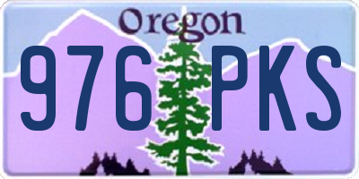 OR license plate 976PKS