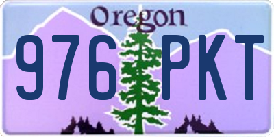 OR license plate 976PKT