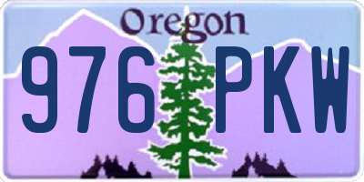 OR license plate 976PKW