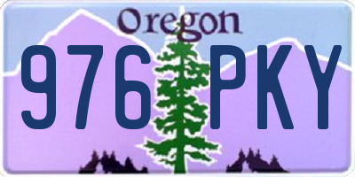 OR license plate 976PKY