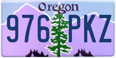 OR license plate 976PKZ