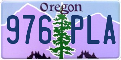 OR license plate 976PLA