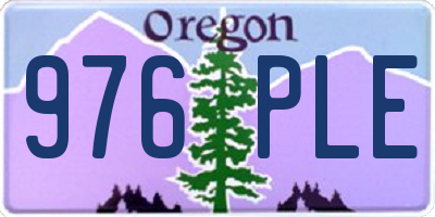 OR license plate 976PLE