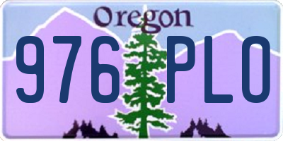 OR license plate 976PLO