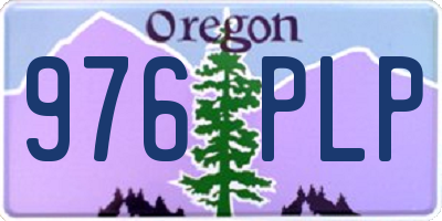 OR license plate 976PLP