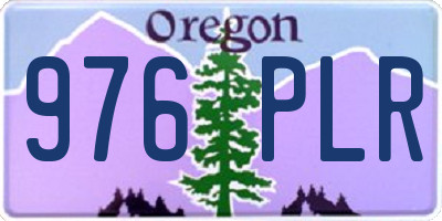 OR license plate 976PLR