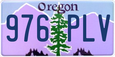 OR license plate 976PLV