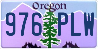 OR license plate 976PLW