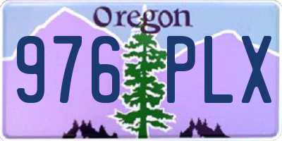 OR license plate 976PLX