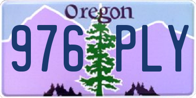 OR license plate 976PLY