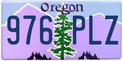 OR license plate 976PLZ