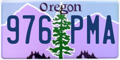 OR license plate 976PMA