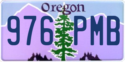 OR license plate 976PMB