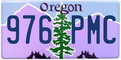 OR license plate 976PMC