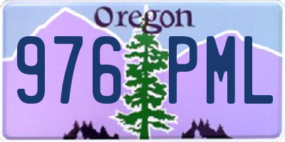 OR license plate 976PML
