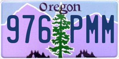 OR license plate 976PMM