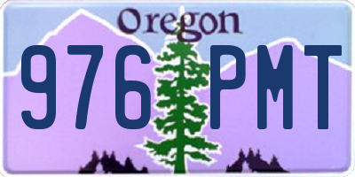 OR license plate 976PMT