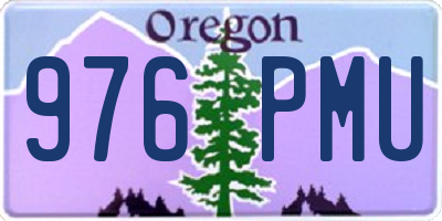 OR license plate 976PMU