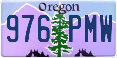 OR license plate 976PMW