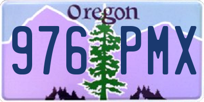 OR license plate 976PMX