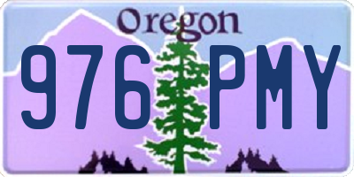 OR license plate 976PMY