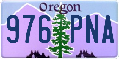 OR license plate 976PNA