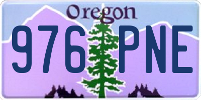OR license plate 976PNE