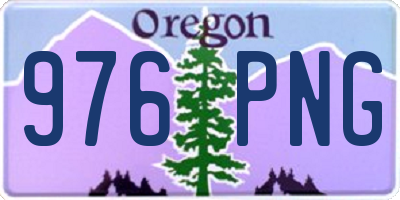 OR license plate 976PNG