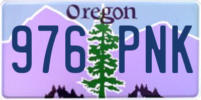 OR license plate 976PNK