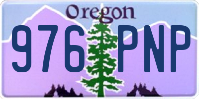 OR license plate 976PNP
