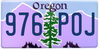 OR license plate 976POJ