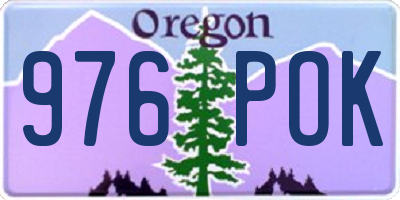 OR license plate 976POK