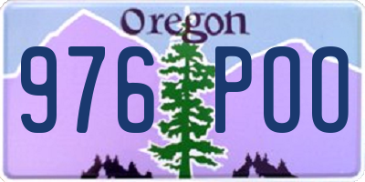 OR license plate 976POO