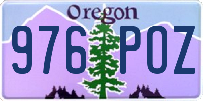 OR license plate 976POZ