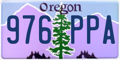OR license plate 976PPA