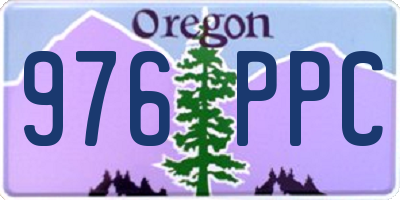 OR license plate 976PPC