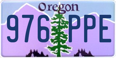 OR license plate 976PPE
