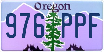 OR license plate 976PPF
