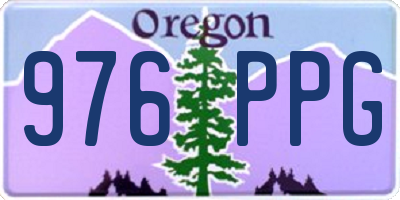 OR license plate 976PPG