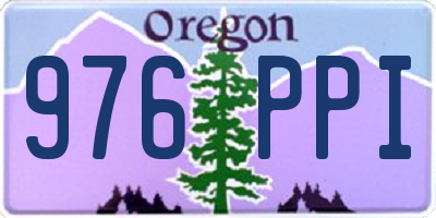 OR license plate 976PPI