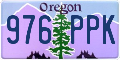 OR license plate 976PPK