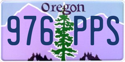OR license plate 976PPS