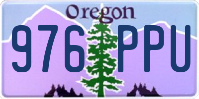OR license plate 976PPU