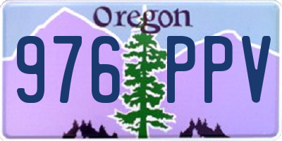 OR license plate 976PPV
